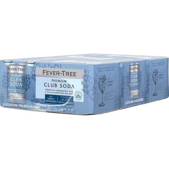 Fever-Tree Premium Club Soda 5.07 Fl Oz Cans 24Pk