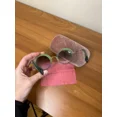 thumbnail image 3 of RARE NEW Genuine MIU MIU Transparent Green Gold Round Sunglasses SMU 50Q TWN-1E0, 3 of 4