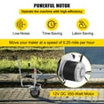 thumbnail image 3 of VEVOR Trailer Mover 350W 12V Gato de remolque electrico Carga máxima del vehículo 5000 libras Rueda jockey para remolque Gato de remolque utilitario Fácil de maniobrar Remolque Caravana (12V/350W), 3 of 9