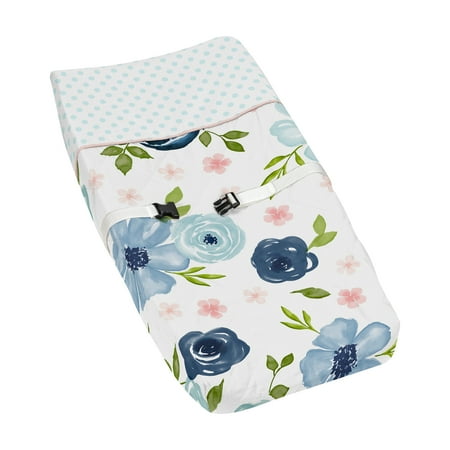 Watercolor Floral Changing Pad Cover by Sweet Jojo Designs