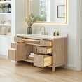 thumbnail image 3 of Cerrito 60" Single Wood Vanity in Nature Oak Engineered Stone Top no Mirror, 3 of 15
