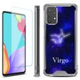 thumbnail image 1 of Shockproof Bumper Phone Case for Samsung Galaxy A53 5G, with Tempered Glass Screen Protector, by OneToughShield ® - Zodiac / Virgo, 1 of 3