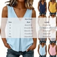 thumbnail image 3 of Noric Women's Cotton Tank Tops Sleeveless V-Neck Summer Casual Flowy High Low Hem Pleated Front Loose Fit Blouse, 3 of 7