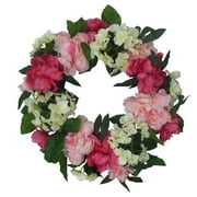 Better Homes & Gardens Pink Peony & White Hydrangea Wreath, 1 Each