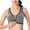 Gray, variant on Spencer Women Zipper Front Closure Wirefree High Impact Support Activewear Sport and Yoga Bras
