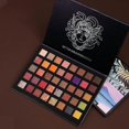 thumbnail image 5 of Paleta de sombras de ojos HUOGUO, 40 colores, purpurina mate, impermeable, 5 of 5