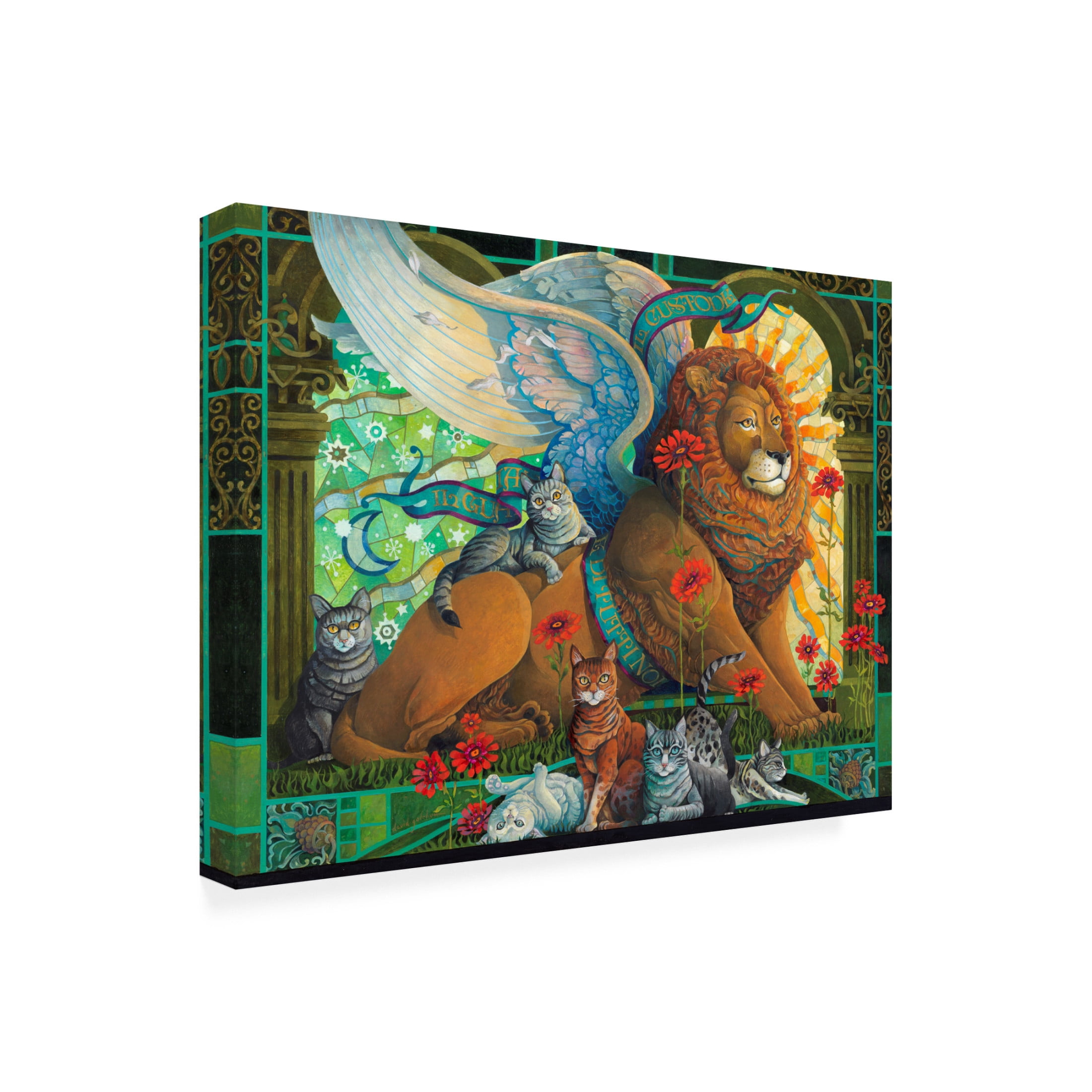 Canvas Wall Art - David Galchutt 'The Protector' Wall Art for Living Room, Bedroom, or Office Décor by Trademark Fine Art - 19 x 14 Inches