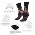 thumbnail image 3 of Pofeuu White Purple Flower Chicken Print Crew Socks, Adult Running Hiking Socks for Youth and Adult, 3 of 6