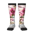 thumbnail image 2 of Picia Women Crew Soft Moisture-wicking Socks Bird and Floral Pattern Design Cotton Socks, One Size fit All, 2 of 9