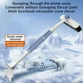 thumbnail image 6 of Retractable Aluminum Snow Shovel for Car Emergency Kit with Ice Scraper Function Multifunctional Winter Survival Tool(A), 6 of 7