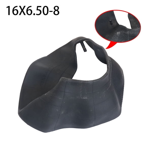 16 Inch 16x6.50-8 Inner Tube with TR-13 Straight Valve Stem – Fit For Lawn Mowers, Tractors, Golf Cart, Garden Trailer, Wheelbarrows& More (1/Pack)
