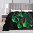 thumbnail image 5 of Oogie Boogie Cartoon Blanket Cozy Warm Flannel Throw Blanket for Living Room Bedroom Bed Sofa Car, All Seasons Fleece Blankets Gifts for Kids Teens Adults 50"X40", 5 of 8