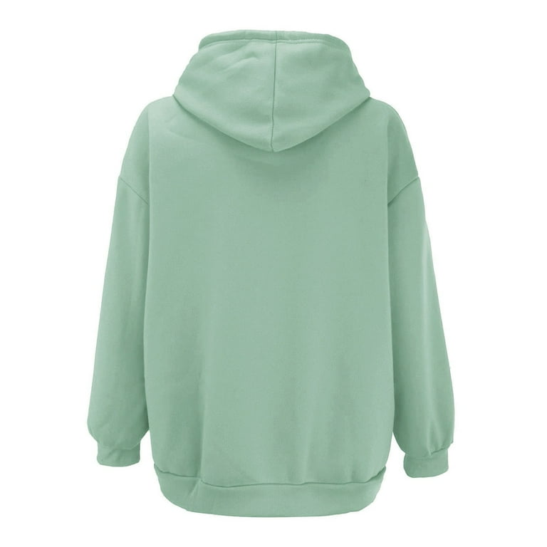 Hooded Sweatshirt Cropped Hoodie Mint ZSQDM Cropped Zip Up Hoodie