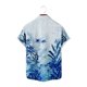 thumbnail image 4 of Camisa suelta de manga corta con estampado hawaiano y bolsillo en el pecho con solapa para hombre Pompotops oipoqjl44047, 4 of 4