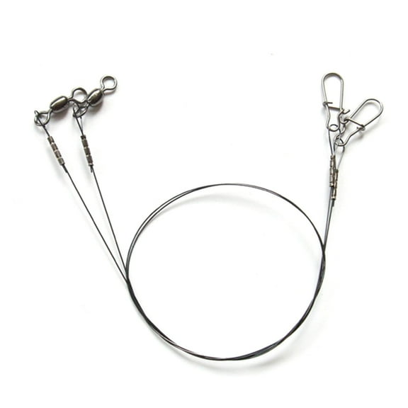 Leader Line Fishing Accessories Wire with Swivels and Snap Wire Fishing Leaders