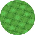 thumbnail image 1 of Ahgly Company Indoor Round Patterned Green Area Rugs, 6' Round, 1 of 6