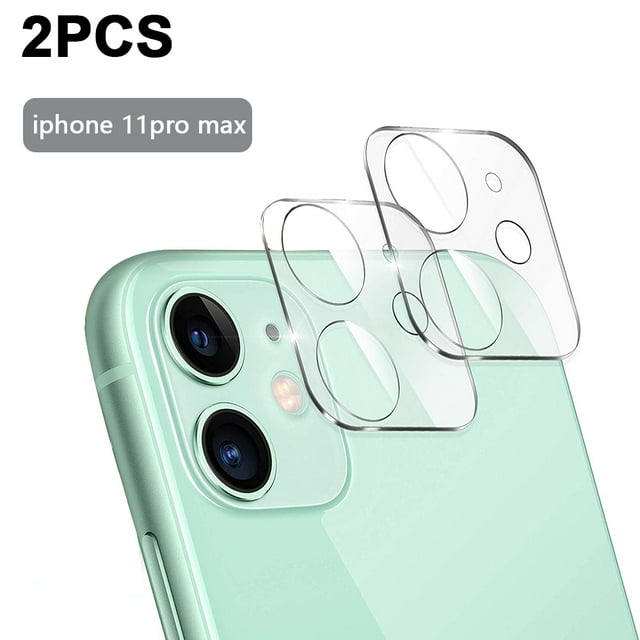Paquete de 2 protectores de pantalla para iPhone11/12 serie Cámara Vidrio templado Lente protectora Película Len Vidrio Parte posterior Cámara Película de vidrio 9H Dureza Impermeable Zhivalor 221034-6