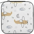 thumbnail image 2 of Coolnut Leather Jewelry Box Cute Helicopters Portable Mini Jewelry Storage Bag for Travel, Small Ring Case Earrings Organizer Necklaces Box for Women Girls Women Gifts, 2 of 7