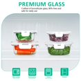 thumbnail image 4 of Juego de recipientes de vidrio para almacenamiento de alimentos KOMUEE, 24 piezas, color blanco, 4 of 6
