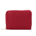 thumbnail image 1 of Credit Card Holder, Small Leather Zipper Card Case Wallet for Women, 1 of 5