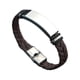 thumbnail image 4 of Pulsera de cuero trenzado Fernando para el Día de San Valentín, Regalo, Marrón, Plata, 4 of 8