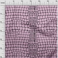 thumbnail image 2 of oneOone Cotton Cambric Light Pink Fabric Crocodile Animal Skin Fabric For Sewing Printed Craft Fabric By The Yard 56 Inch Wide, 2 of 4
