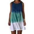thumbnail image 4 of Women Dress Lady Tie-dye Women's Sleeveless Round Neck Gradient, 4 of 8