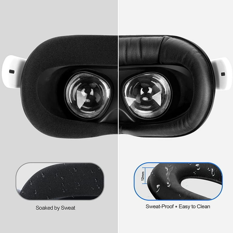 Facial Interface Face Cover Pad for Oculus Quest 2, Sweat-Proof