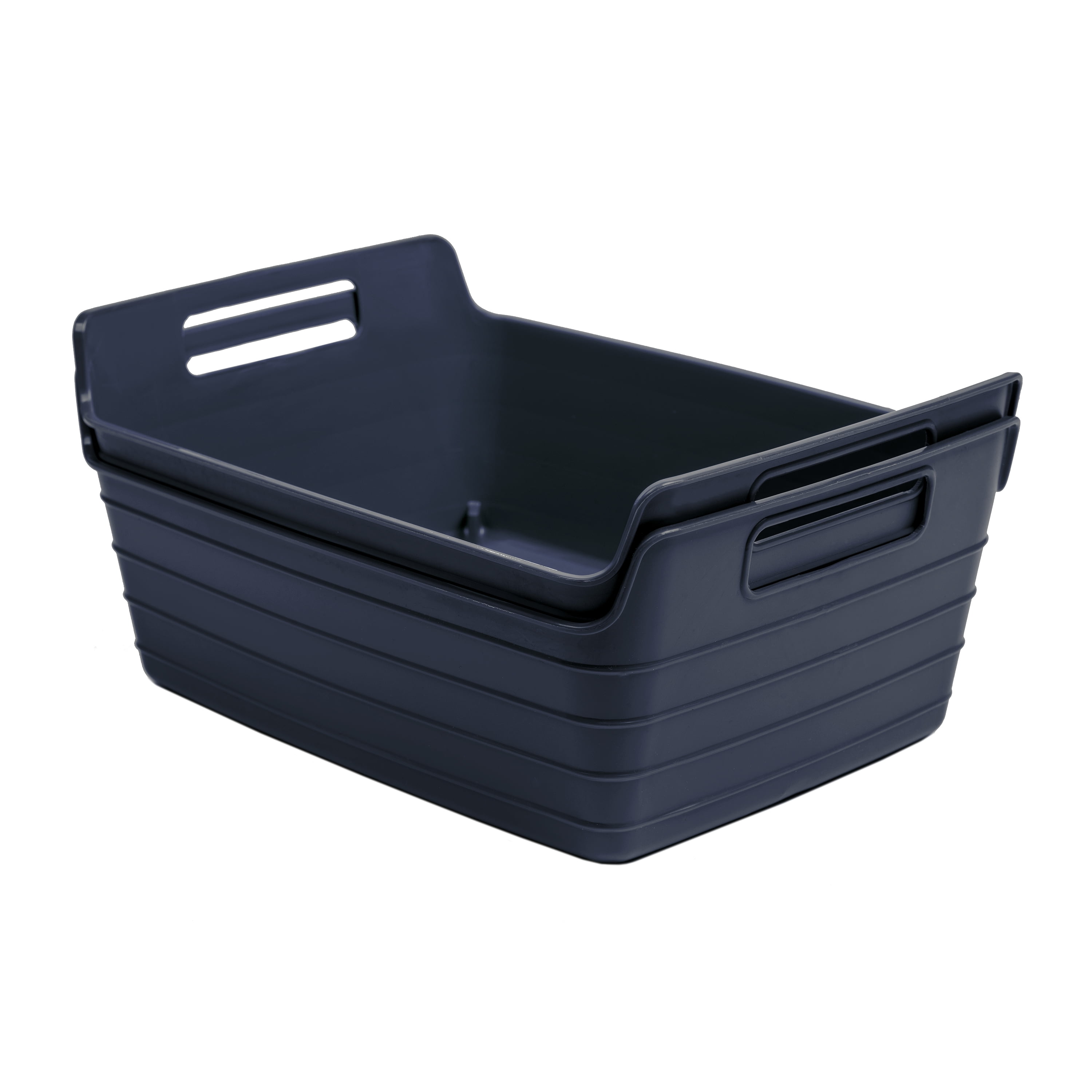 Mainstays 2pk Flex Bins Navy