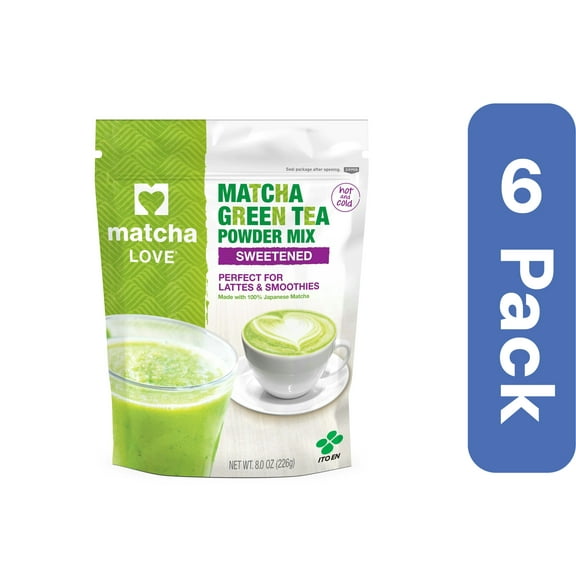 Matcha Mix Tea Green Matcha Sweetened (Pack of 6)