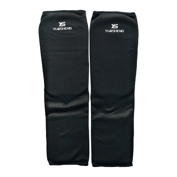 Espinilleras para Muay Thai Kickboxing, Equipo de Entrenamiento de Espinilleras, Espinilleras Negro XL