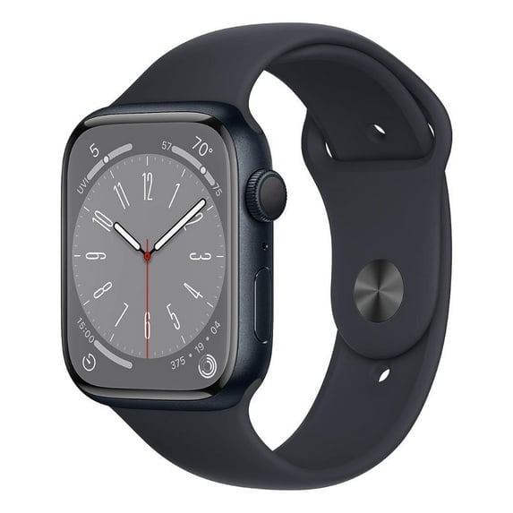Apple Watch Series 8 Smartwatch, GPS and Cellular, 18 Hour Battery Life, 32 GB, Aluminum Case with Midnight Sport Band, Midnight/41mm, 1, 1, 1