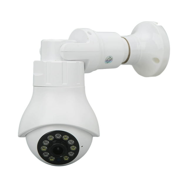 Cámara De Seguridad Elegante, Zócalo Inalámbrico Audio Bidireccional De La Cámara De Vigilancia E27 Para Las Fábricas