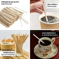 thumbnail image 4 of Efavormart 5000 Pack - 4" Eco Friendly Birchwood Classic Rounded Disposable Coffee Stirrers, 4 of 11