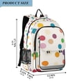 thumbnail image 2 of FORMRS Unisex School Backpack 17" Student Travel Bag with Laptop Compartment, Polka Dot, 2 of 7