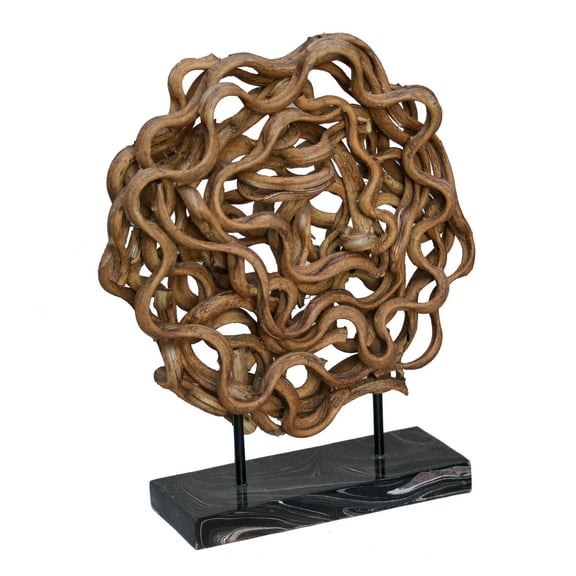 A&B Home Silvia Table D?cor - 11.5" x 6" x 15.5" - Natural/Black