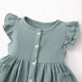 thumbnail image 5 of HCNTES Toddler Girl Dress Kids Short Sleeve Ruffle Dresses for Girls Summer Outfits Beach Sundress for Kids Girls 2t 3t 4t 5t 6t 7t 8t 9t(2-3 Years,D01-Green), 5 of 9