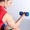 thumbnail image 3 of SPRI Deluxe Vinyl Dumbbells, 5 lb Pair, Blue, 3 of 3