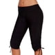thumbnail image 4 of Gibobby Pantalon yoga mujer Calzoncillos Boardshort Traje de baño sólido Swim Short Plus Bottom Mujeres Tamaño Swim Yoga Pantalones(Negro,G), 4 of 5