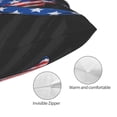 thumbnail image 3 of Kdxio Cotton Pillow Cases 16"x24" Pillowcases,Soft and Breathable Bedroom Pillow Cases-Shark With USA Flag-No Pillow Core, 3 of 5