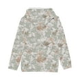 thumbnail image 6 of SGFCWSX Kids Hooded Sweatshirt Girls Lightwight Hoodie Leaf Print Soft with Pockets Top Green Size 5 Years, 6 of 8
