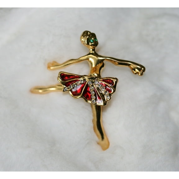 Just Love Jewels Ballerina Brooches, Ballet Dancer Pin Brooch