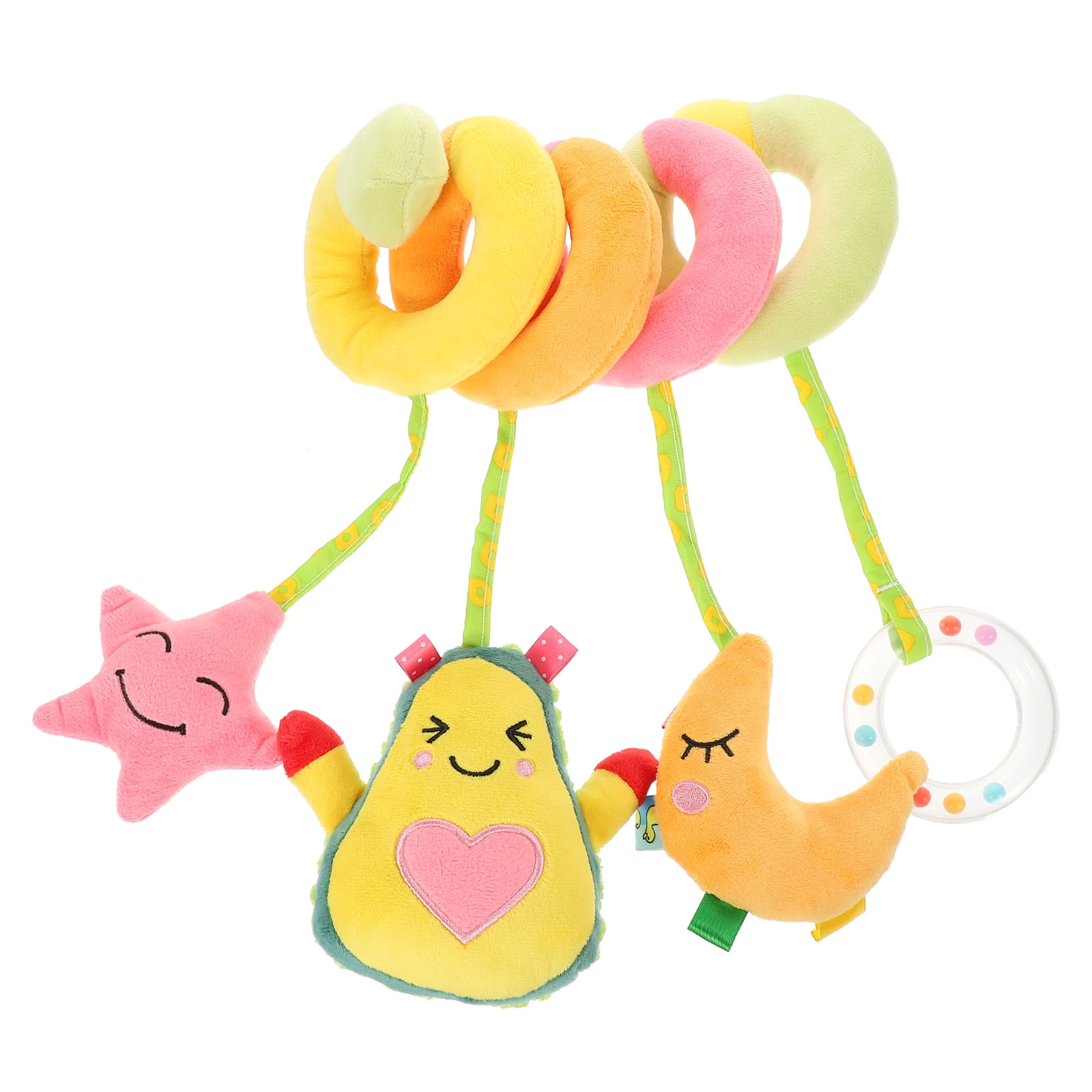 Hemoton Plush Spiral Bed Wrap Around Toy Baby Crib Stroller Car Seats Hanging Toy