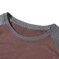 thumbnail image 6 of Zylanna Mens Raglan Long Sleeve Tees, Raglan Sleeve Stretchy Classic Crewneck Regular Fit Casual Layering Shirts for Men Coffee, 6 of 9