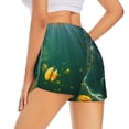 thumbnail image 3 of Bixox Women's Jelly Fish pattern 2 in 1 Running Shorts - Lightweight Athletic Workout Gym Yoga Shorts Liner with Pockets - XX-Large, 3 of 7