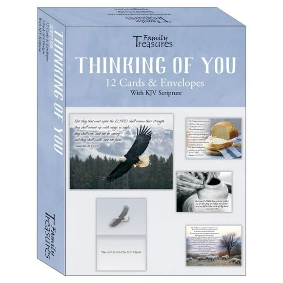 Family Treasures Wholesale 22492X Thinking of You Scripture Boxed Card, Box of 12