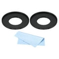 thumbnail image 1 of Unique Bargains 30mm-52mm Step Up Ring with Cleaning Cloth, 2 Pack Camera Lens Filter Adapter Ring, Black, 1 of 6