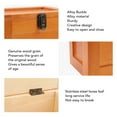 thumbnail image 4 of Desk Solid Wood Container Box, Safe Desktop Wooden Storage Box  for Sundries Original Wood Color,Baked Color, 4 of 7