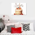 thumbnail image 3 of Orinice WALL ART，TV WALL DECOR，FLORAL WALL ART，Sweet Treats Birthday Cake Birthday Wedding Engagement Party Girl Birthday Dessert Table，20x16 inchFramed Modern Canvas Wall Art 20x16in, 3 of 3