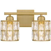 Quoizel Gibson 2-Light Aged Brass Bath Light